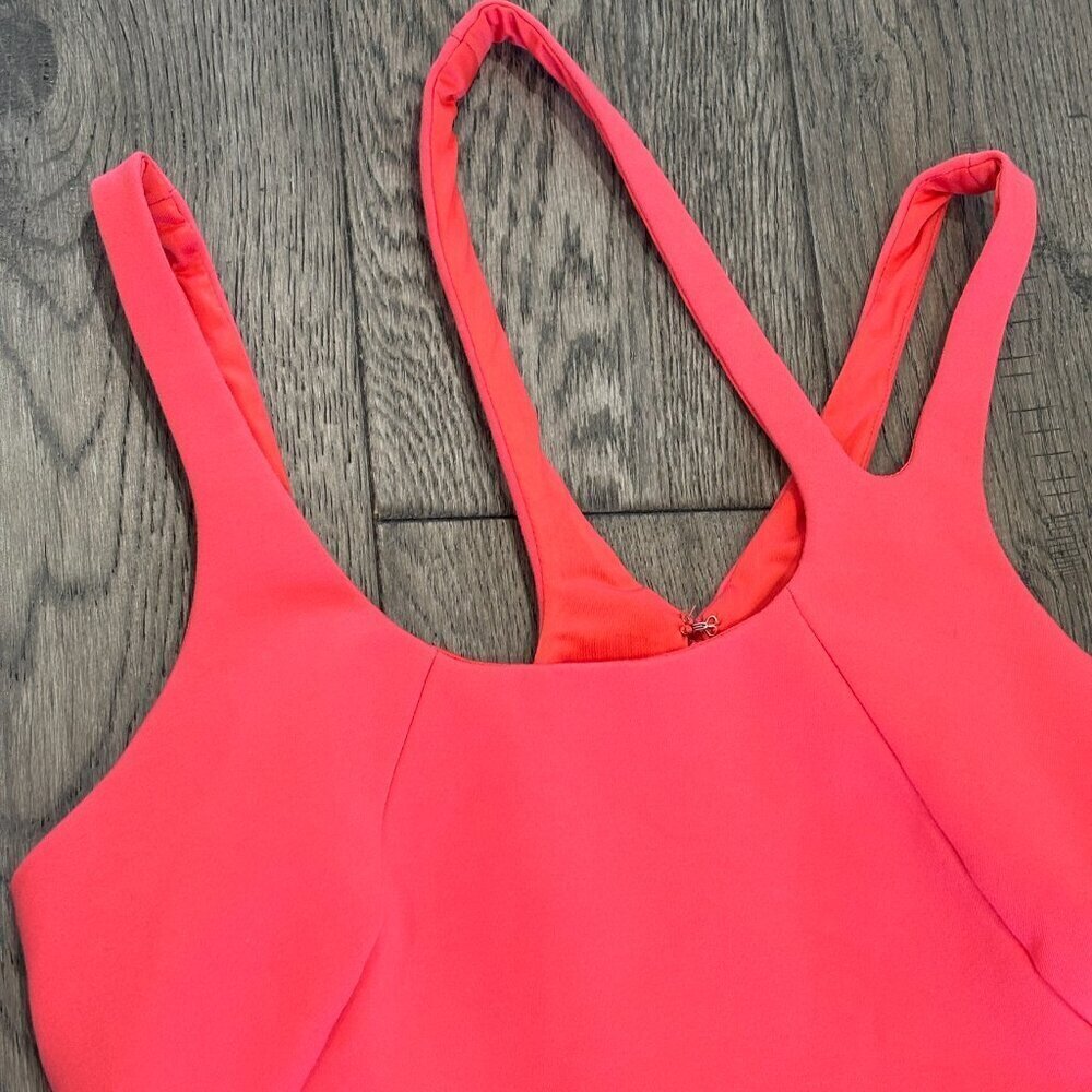 Halston Heritage Coral Bodycon Dress – Size Small - Picture 4 of 13